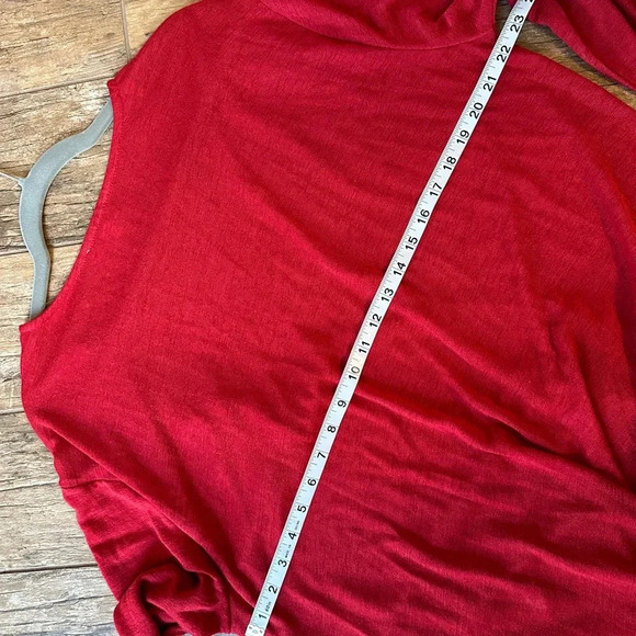 Umgee red holiday open front cardigan ruffles medium - Picture 6 of 6